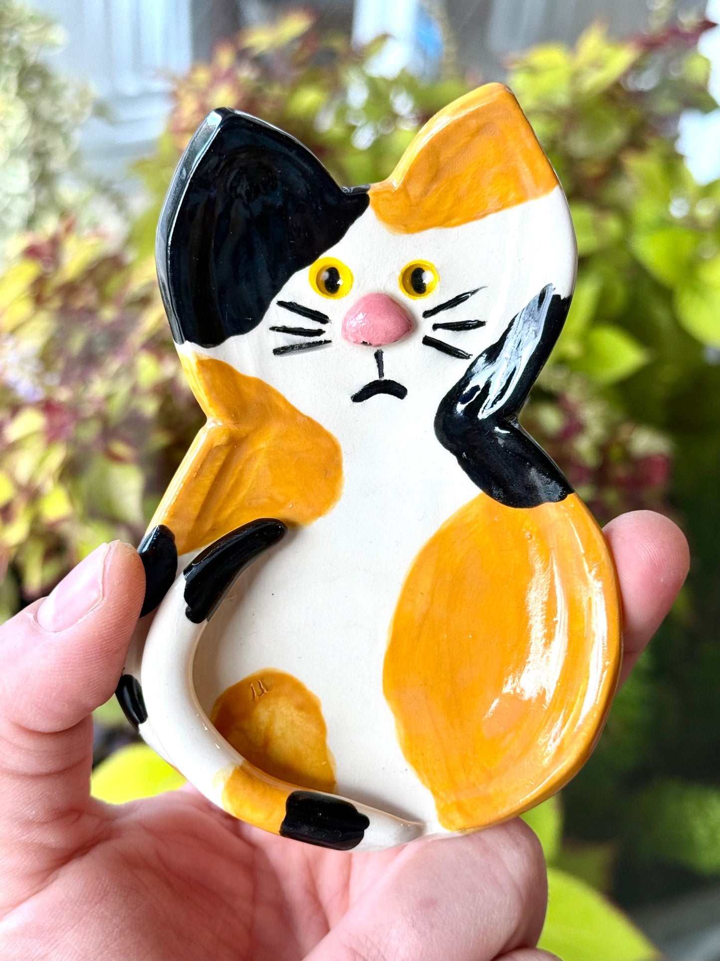 Cat Spoon Rest ceramic