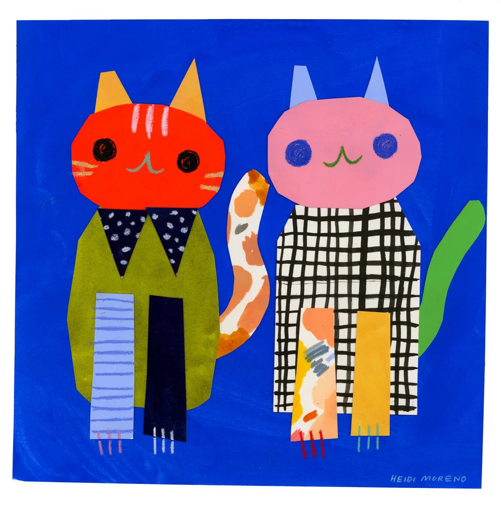 Ear Tipped Love Collage by Heidi Moreno