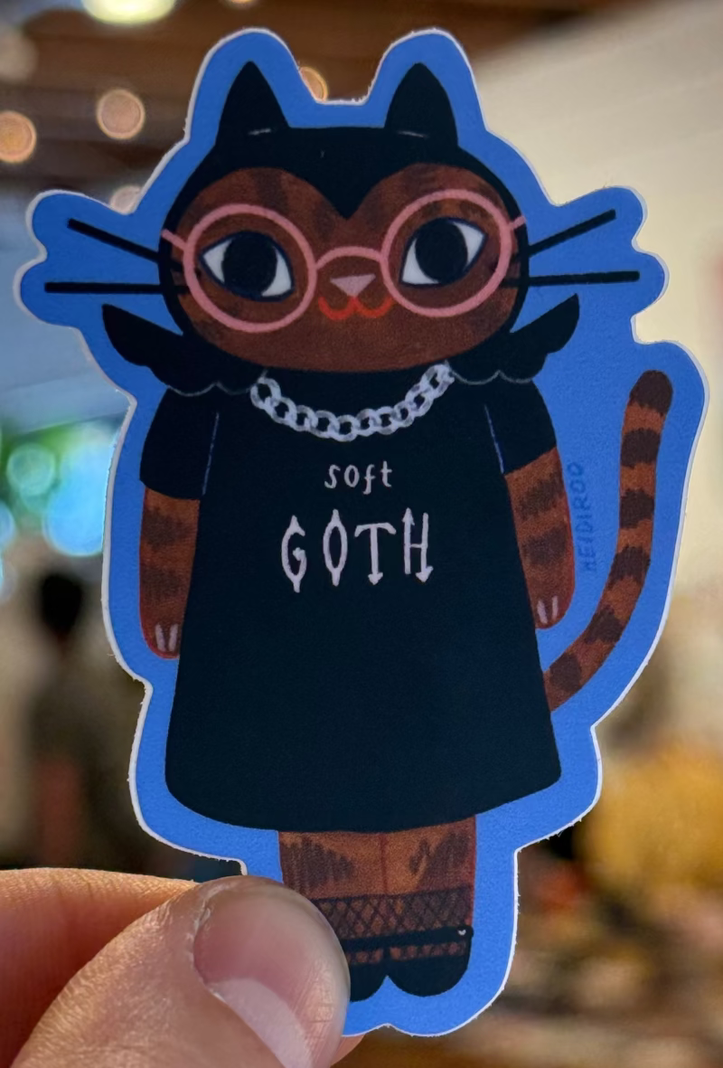 Soft Goth sticker