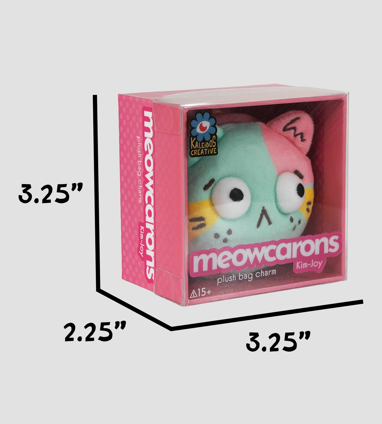 Meowcarons Plush Bag Charm - SCARED