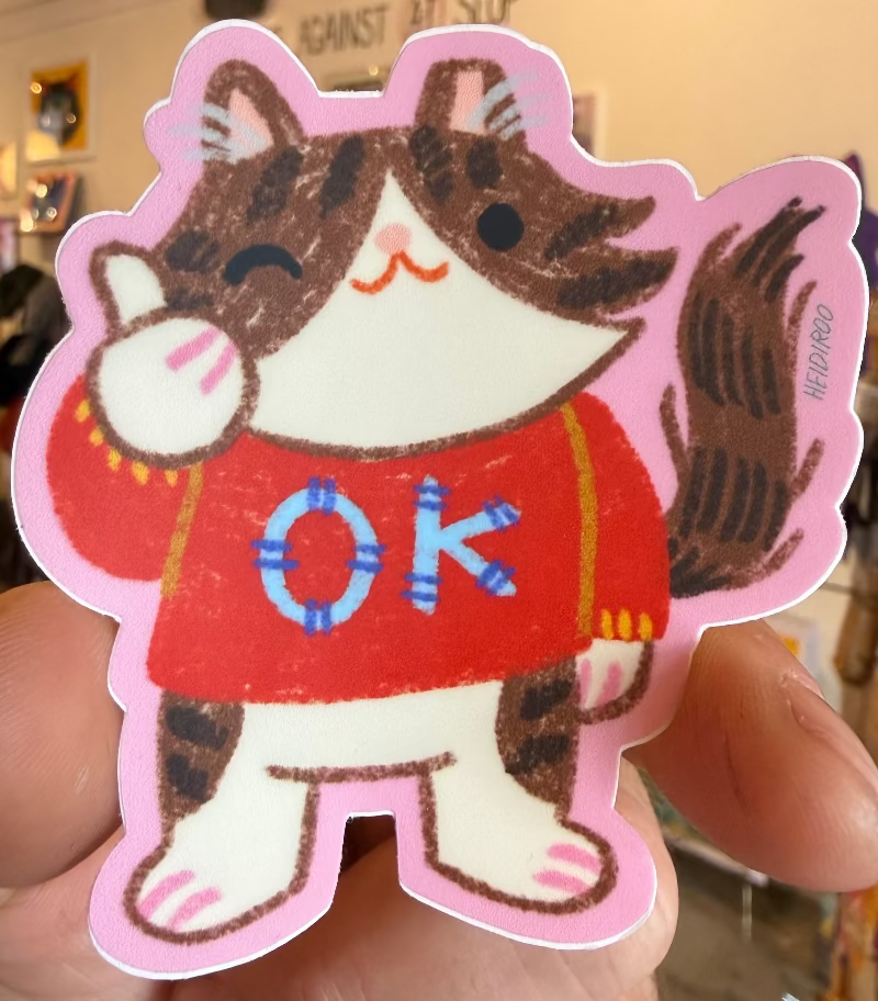 Ok Momo sticker