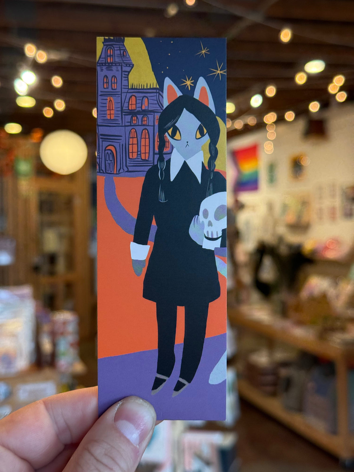 Wednesday cat bookmark