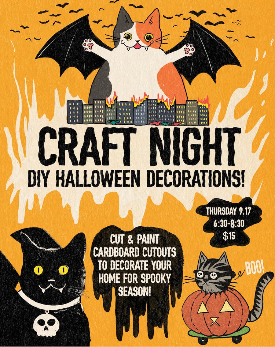 Craft Night: DIY Halloween Decorations 9.17