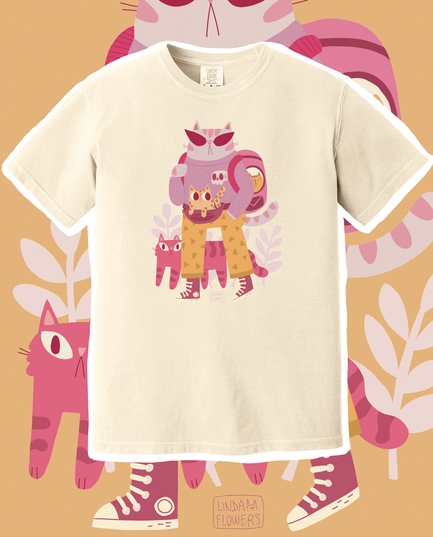 Linda Flowers x Cool Cat Collective T-Shirt