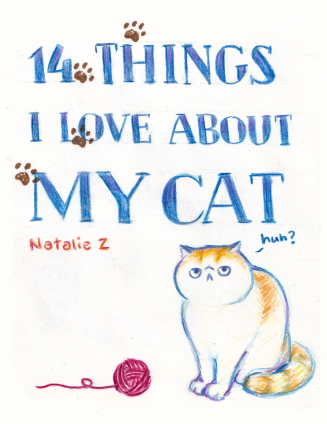 14 Things I Love About My Cat zine