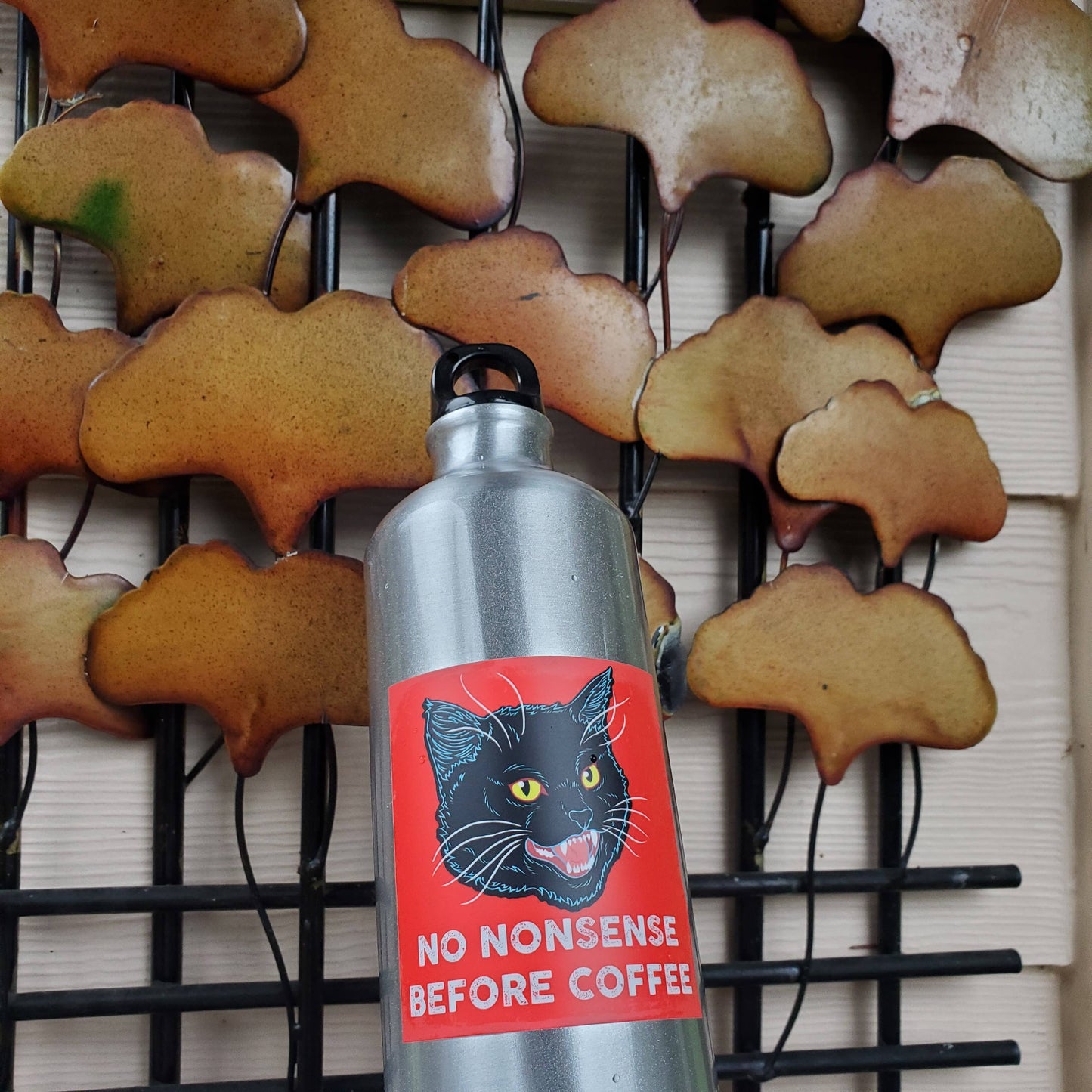 No Nonsense Before Coffee Vinyl Sticker