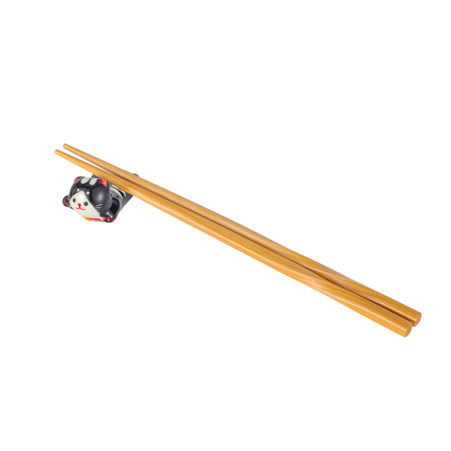 Urban Tokyo - Cat Chopsticks Rest 2"L Black (12/288)