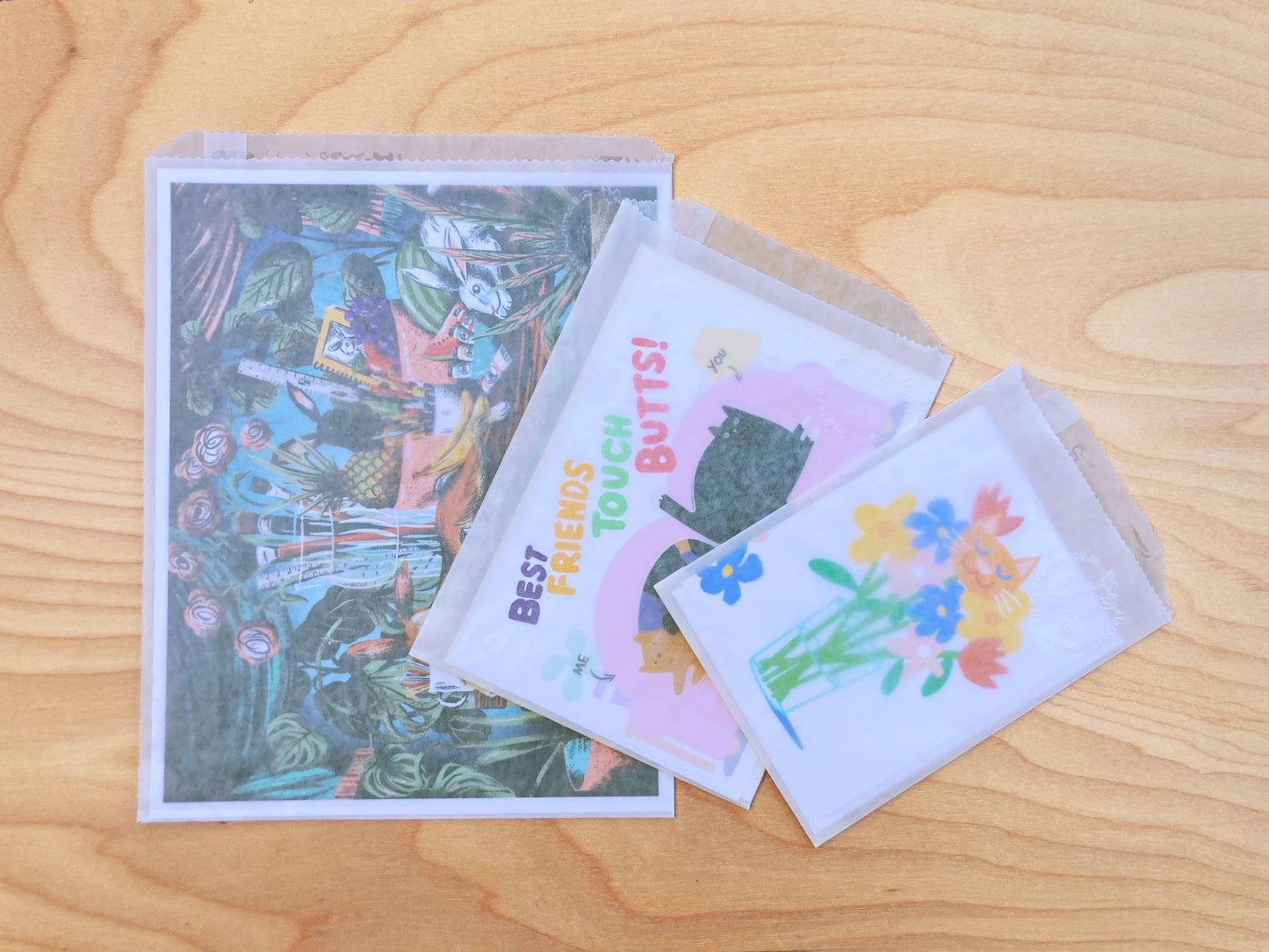 Cat Bouquet Flowers A2 Card