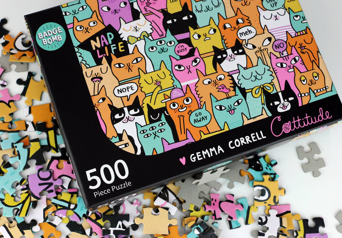 Gemma Correll Cattitude Jigsaw Puzzle