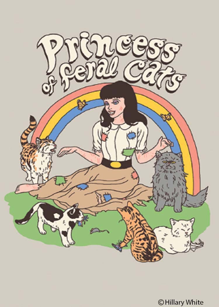 Princess of feral cats magnet