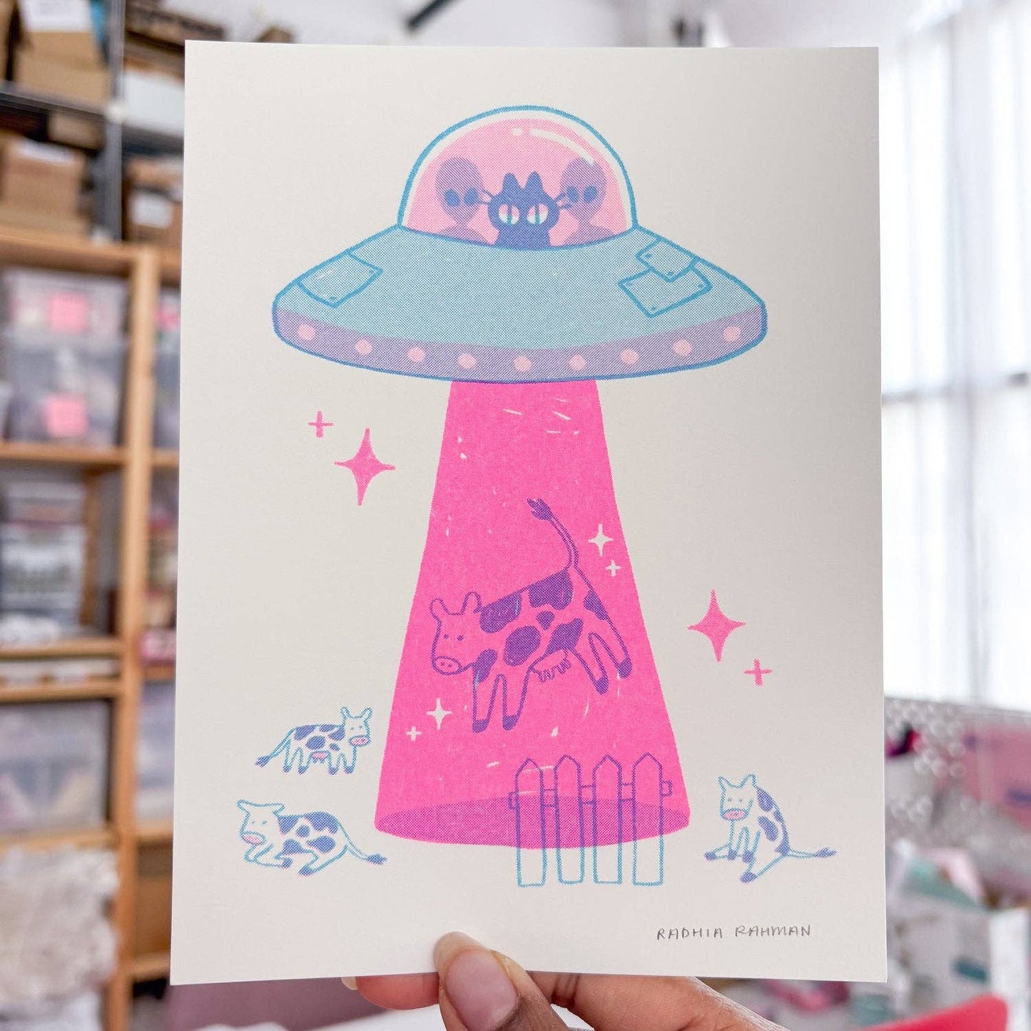 Radhia Rahman - UFO Kuni Riso Print