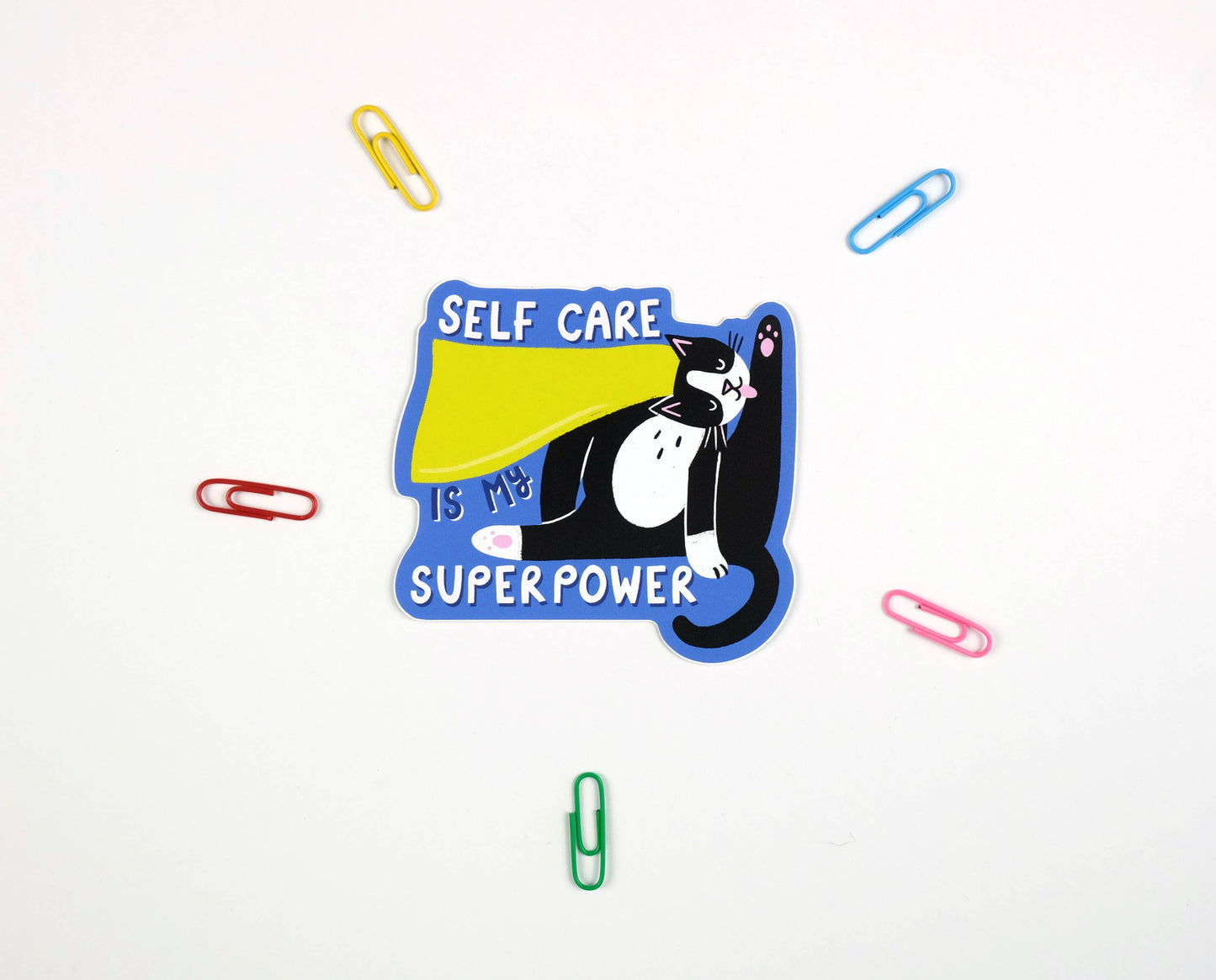Self Care is My Superpower - Colourful Vinyl Sticker