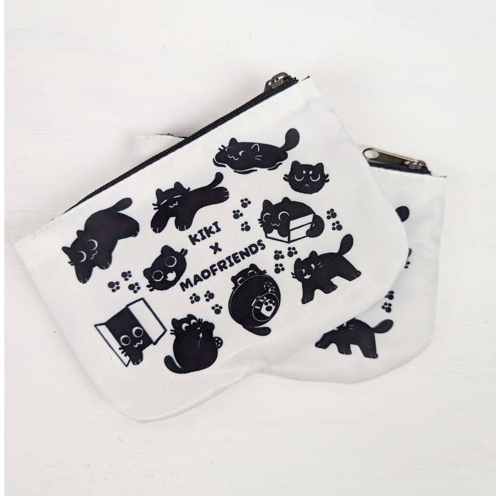 Black Cat Trinket Wallet Pouch
