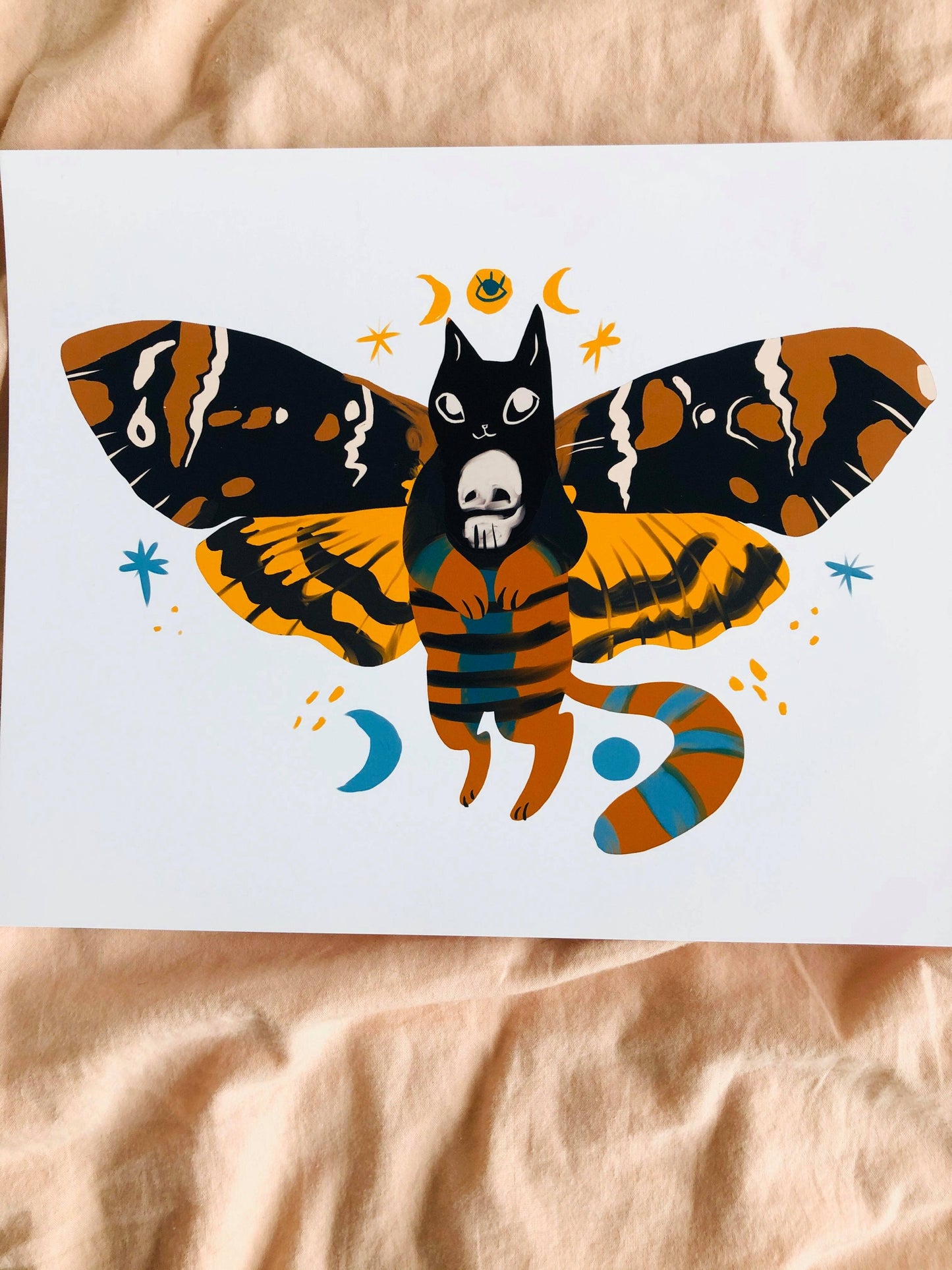 Hades moth 8x10 high quality matte paper print