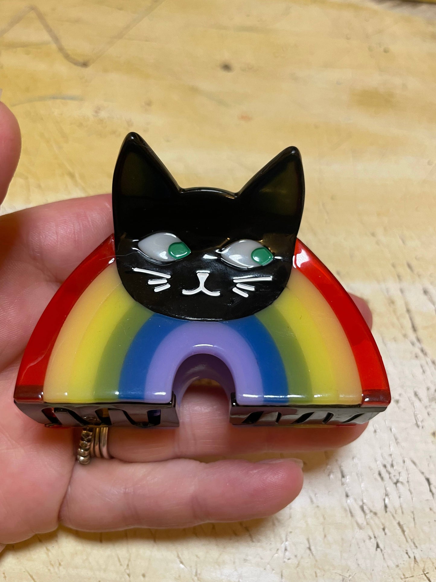Rainbow Black Cat Claw