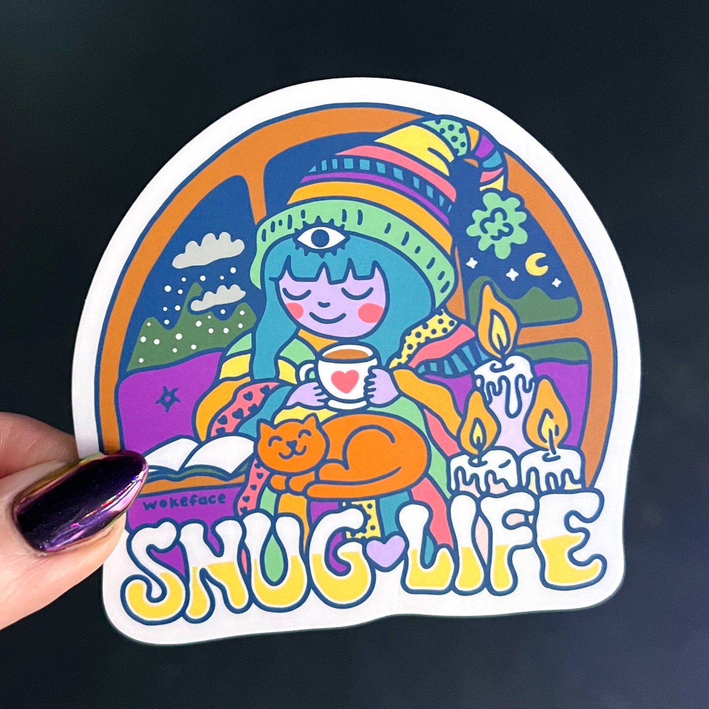 Wokeface - Sticker - Snug Life