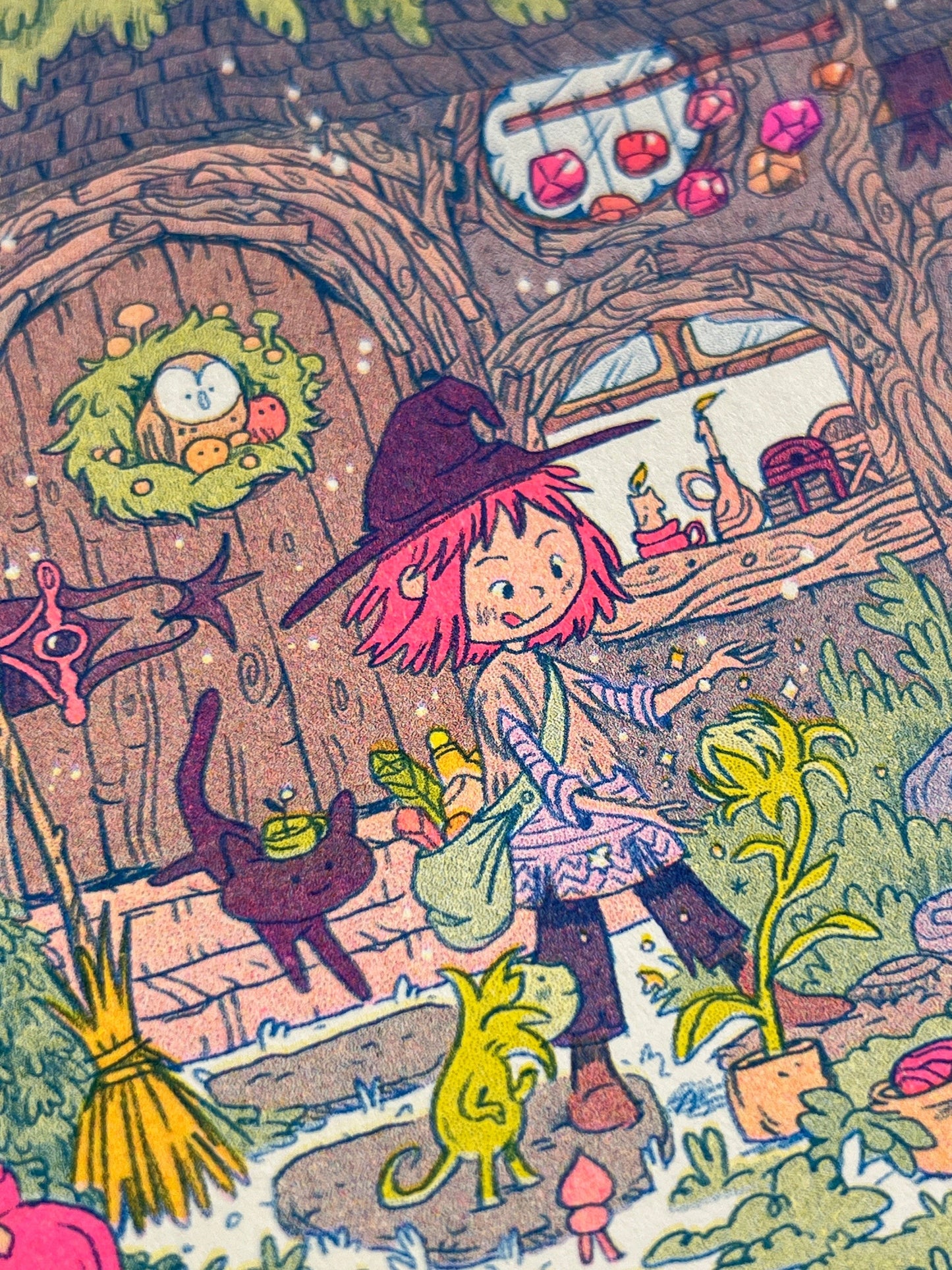 Little Witch House Riso Print