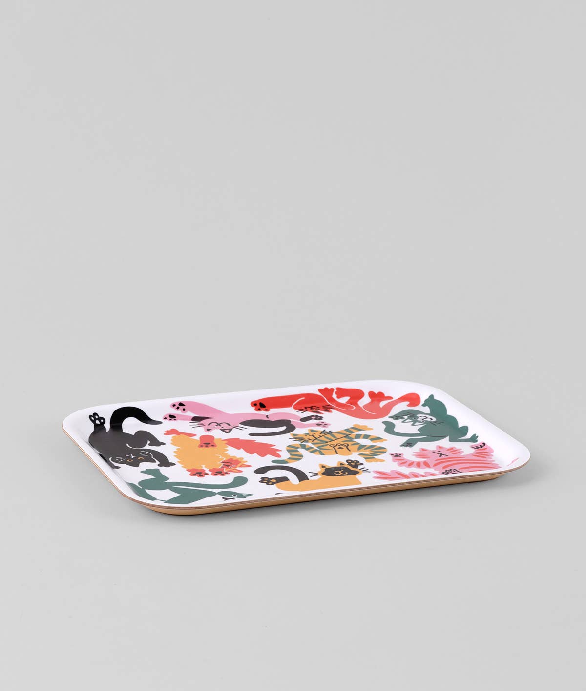 Cats Small Rectangle Birch Serving Tray