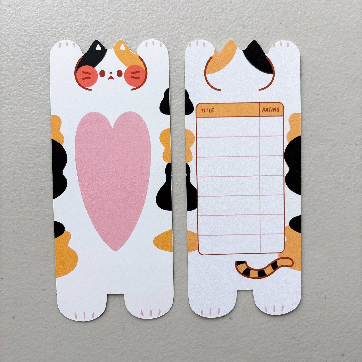 Cat Soft Matte Double Sided Bookmarks