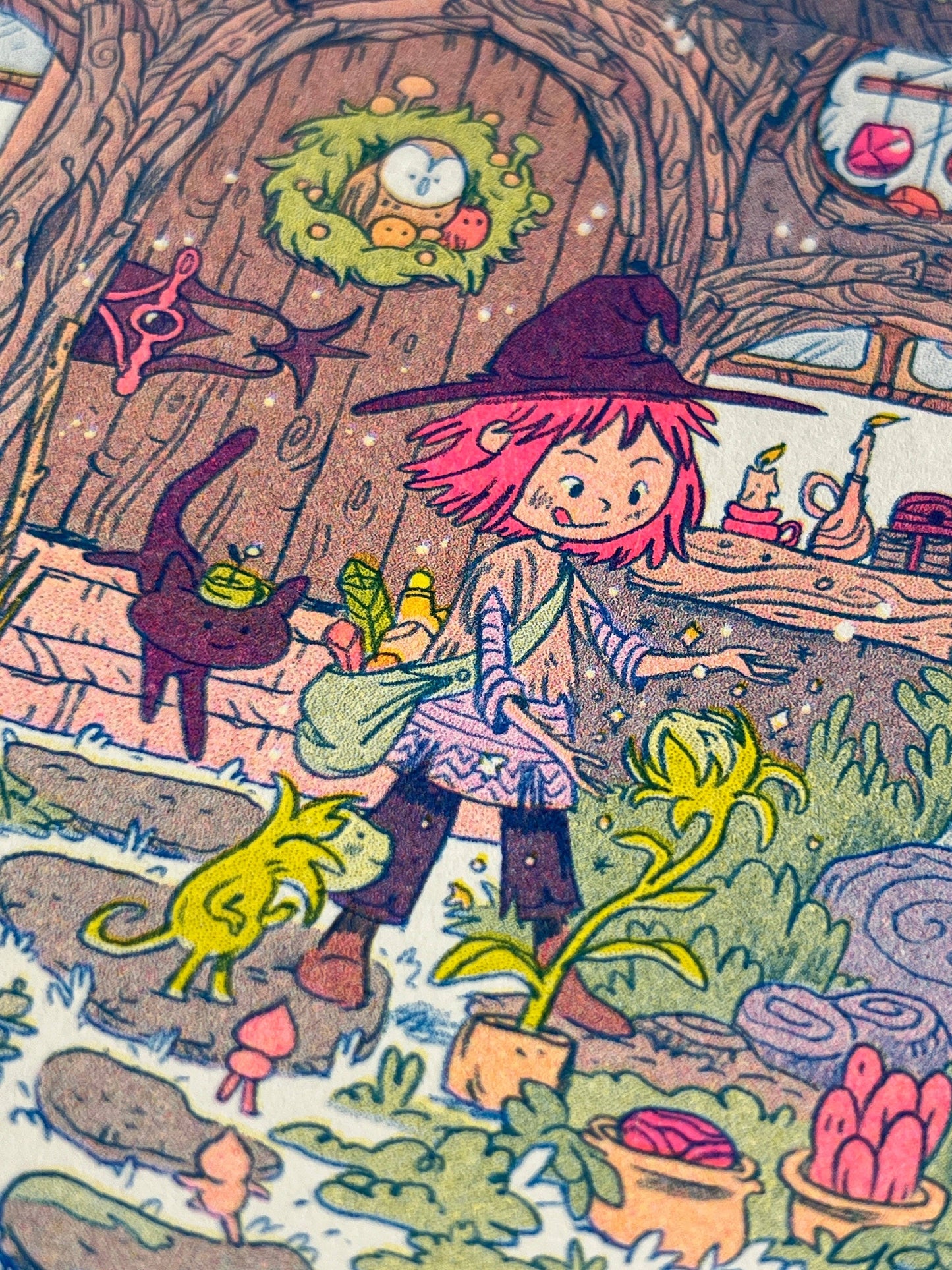 Little Witch House Riso Print