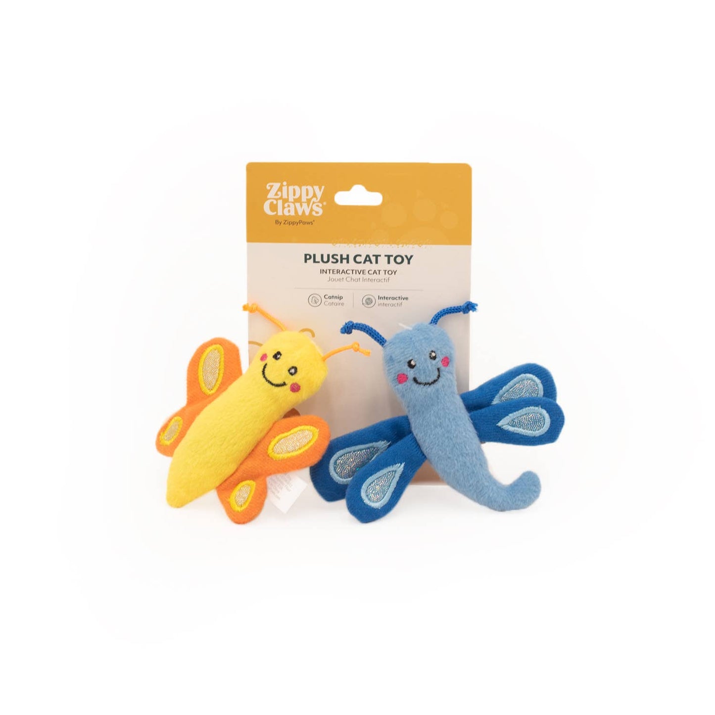 ZippyPaws - ZippyClaws® 2-Pack - Butterfly and DragonFly - Cat Toy