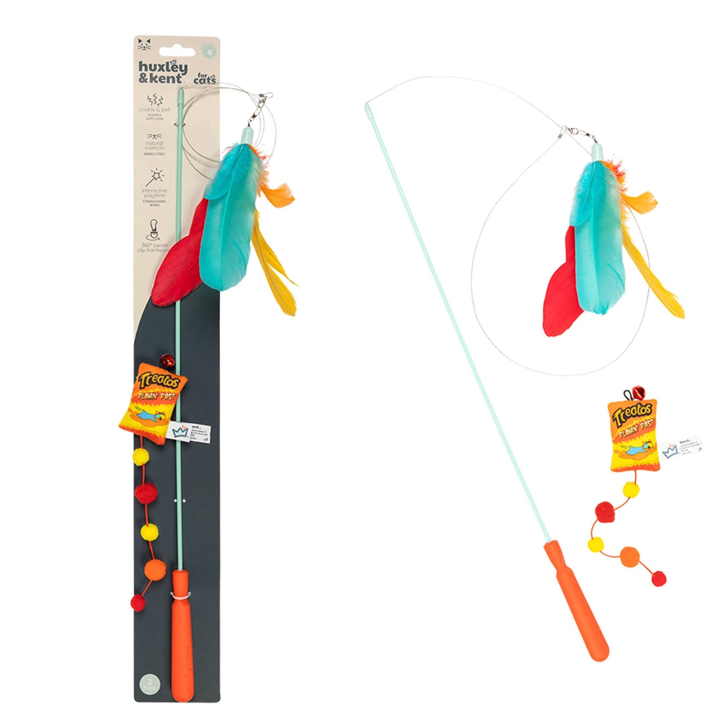 Teaser Treatos Snacks Wand Cat Toy