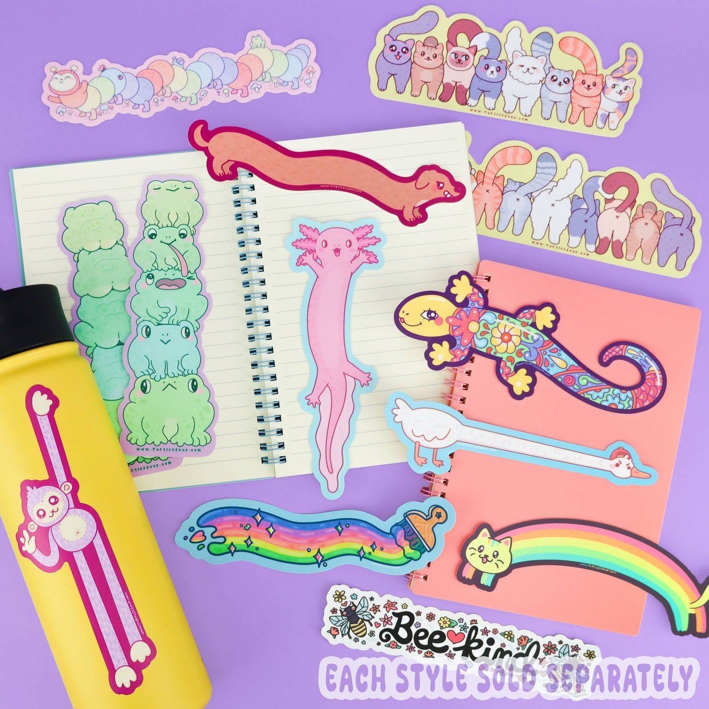 Turtle's Soup - Funny Cat Butts Kitty Decal Long Vinyl Sticker