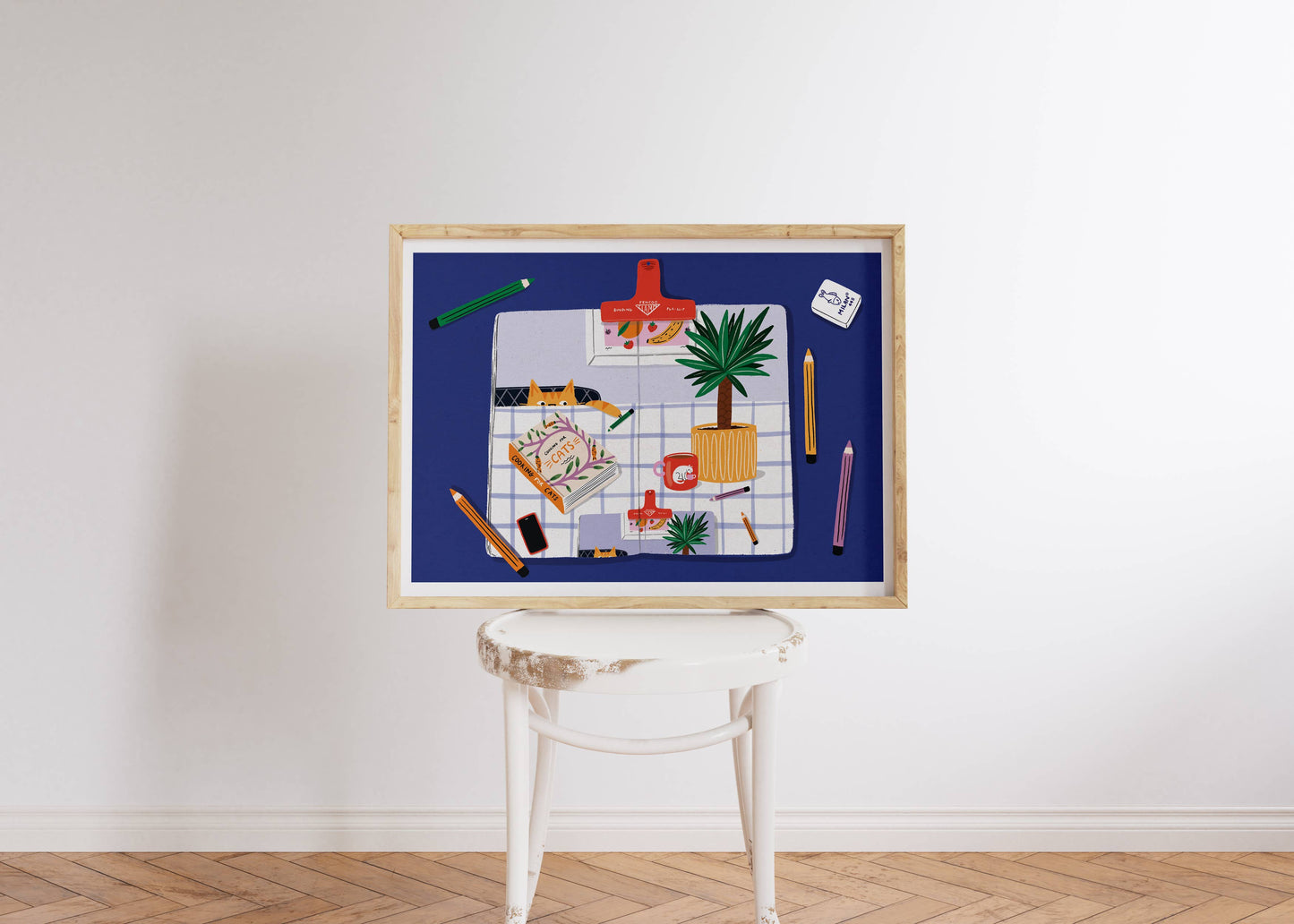 Still Life With Cat – A4 Heavyweight Art Print