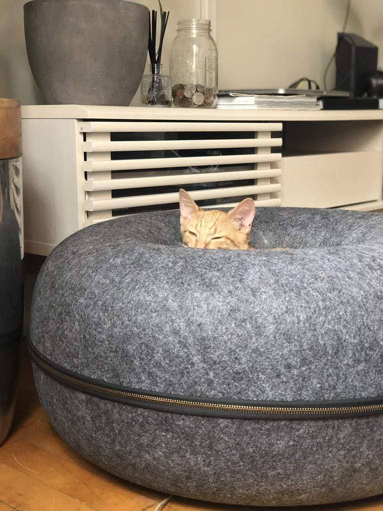 Travel Cat | Your Cat Backpack - "Donut!" Cat Hideaway Cave & Bed - Cozy Chic Pet Bed