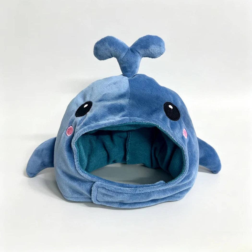 Blue Whale Plush Pet Hat