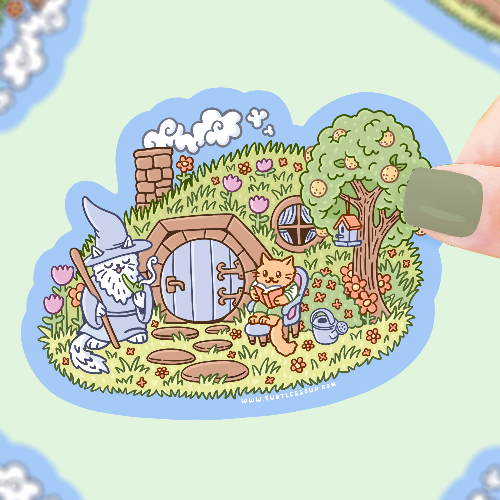 Kitty Burrow | Fantasy | Adventure | Books | Vinyl Sticker