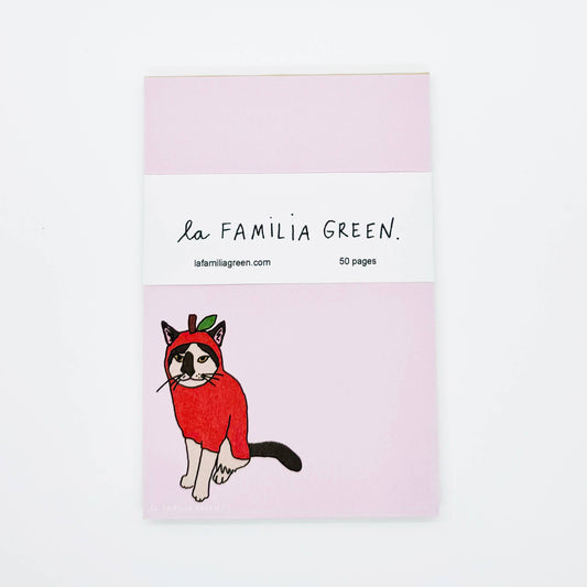 La Familia Green - Apple Cat Notepad