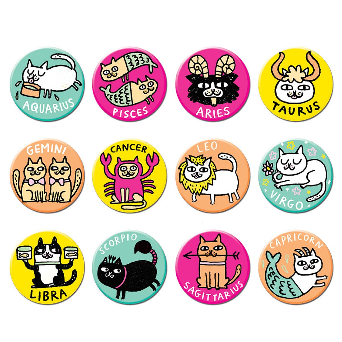 Catstrology Button Pin