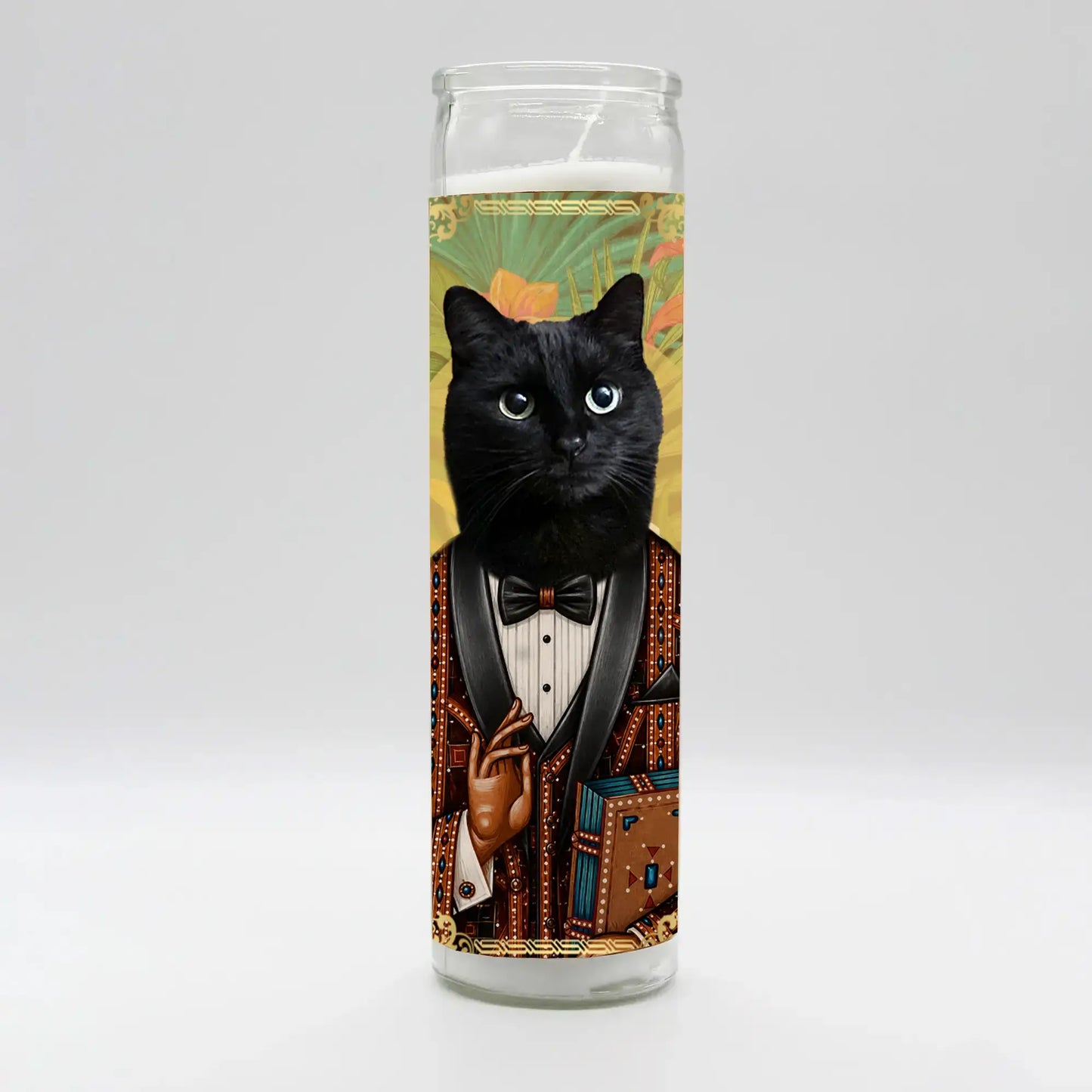 Saint Black Cat Candle