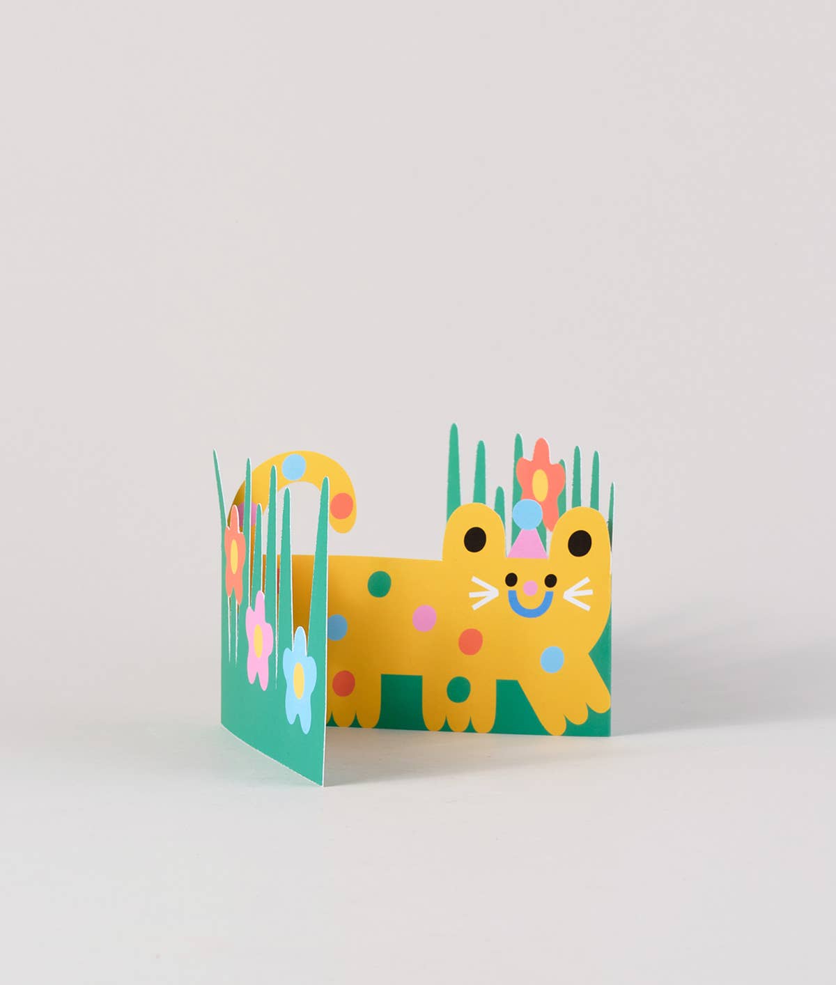 Wrap - 'Cat' Fold Out Kid's Birthday Card