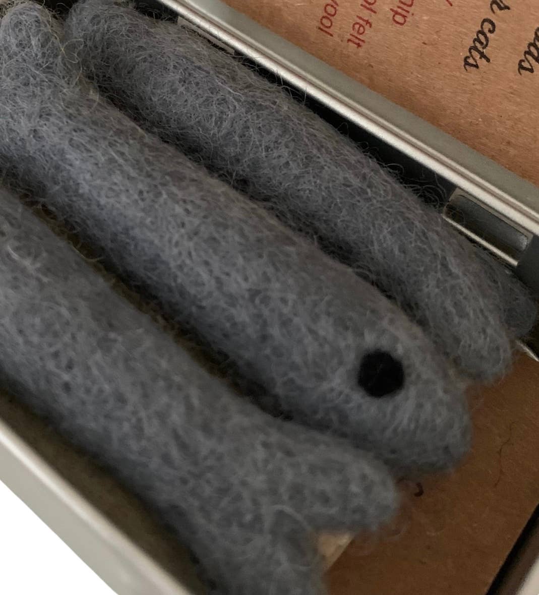 Organic Catnip Infused Wool Sardines