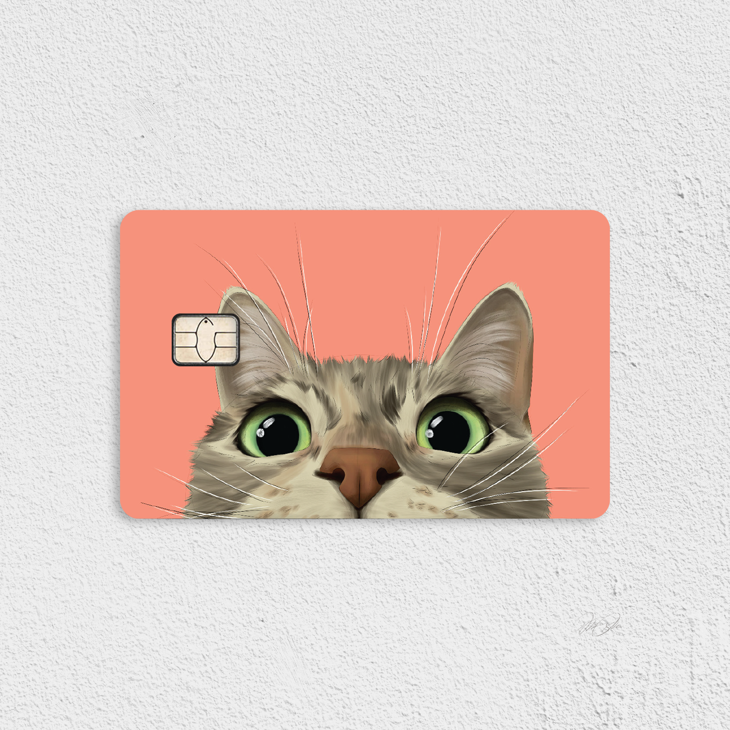 Dilute Peeking Tortie Credit Card Skin