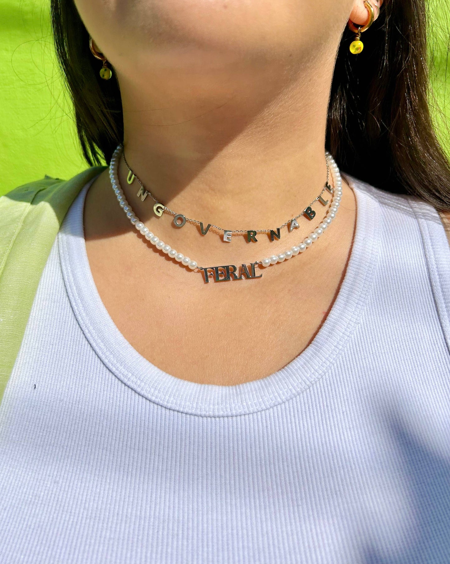 The Peach Fuzz - Feral Pearl Necklace