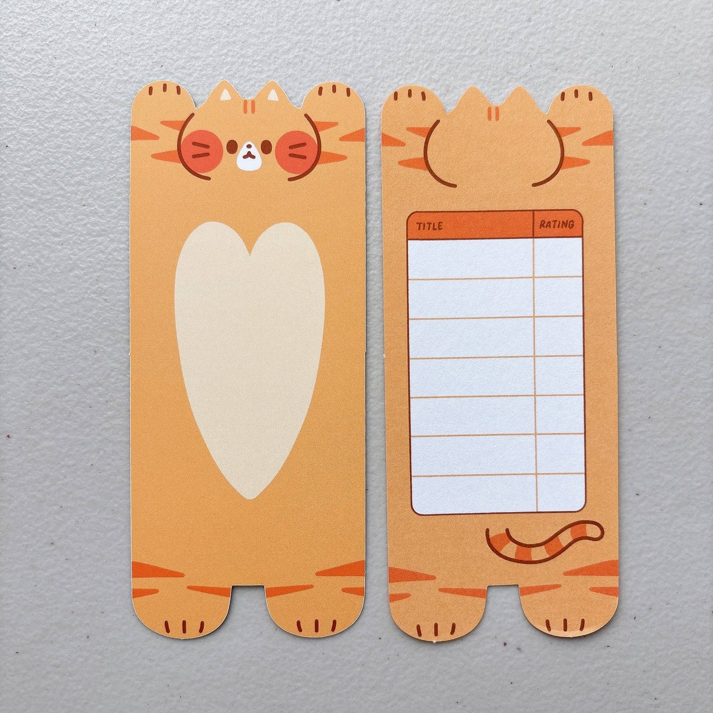 Cat Soft Matte Double Sided Bookmarks