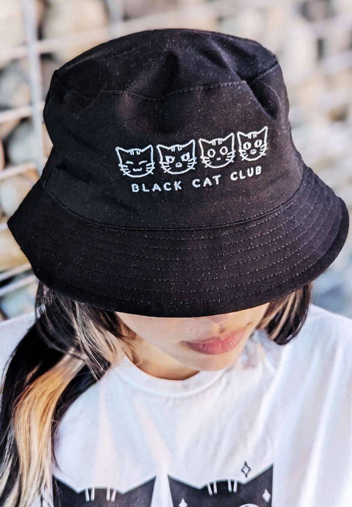 Black Cat Club Reversible Bucket Hat
