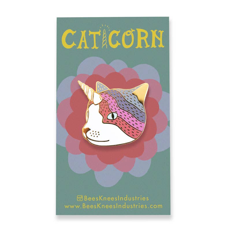 Caticorn Enamel Pin