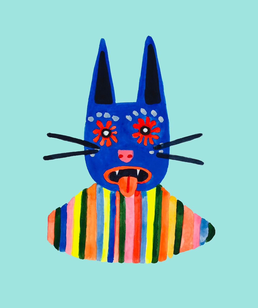 "Sassy Cat" print