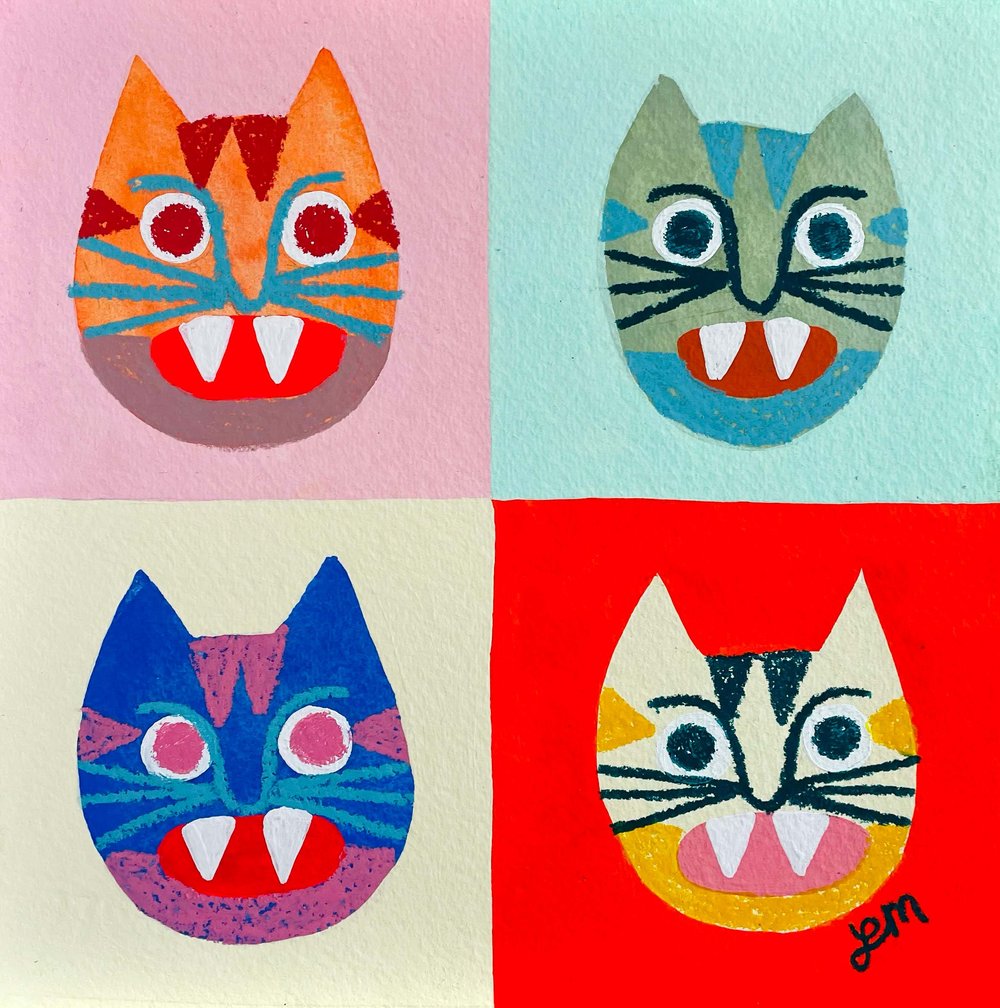"Nekos" print