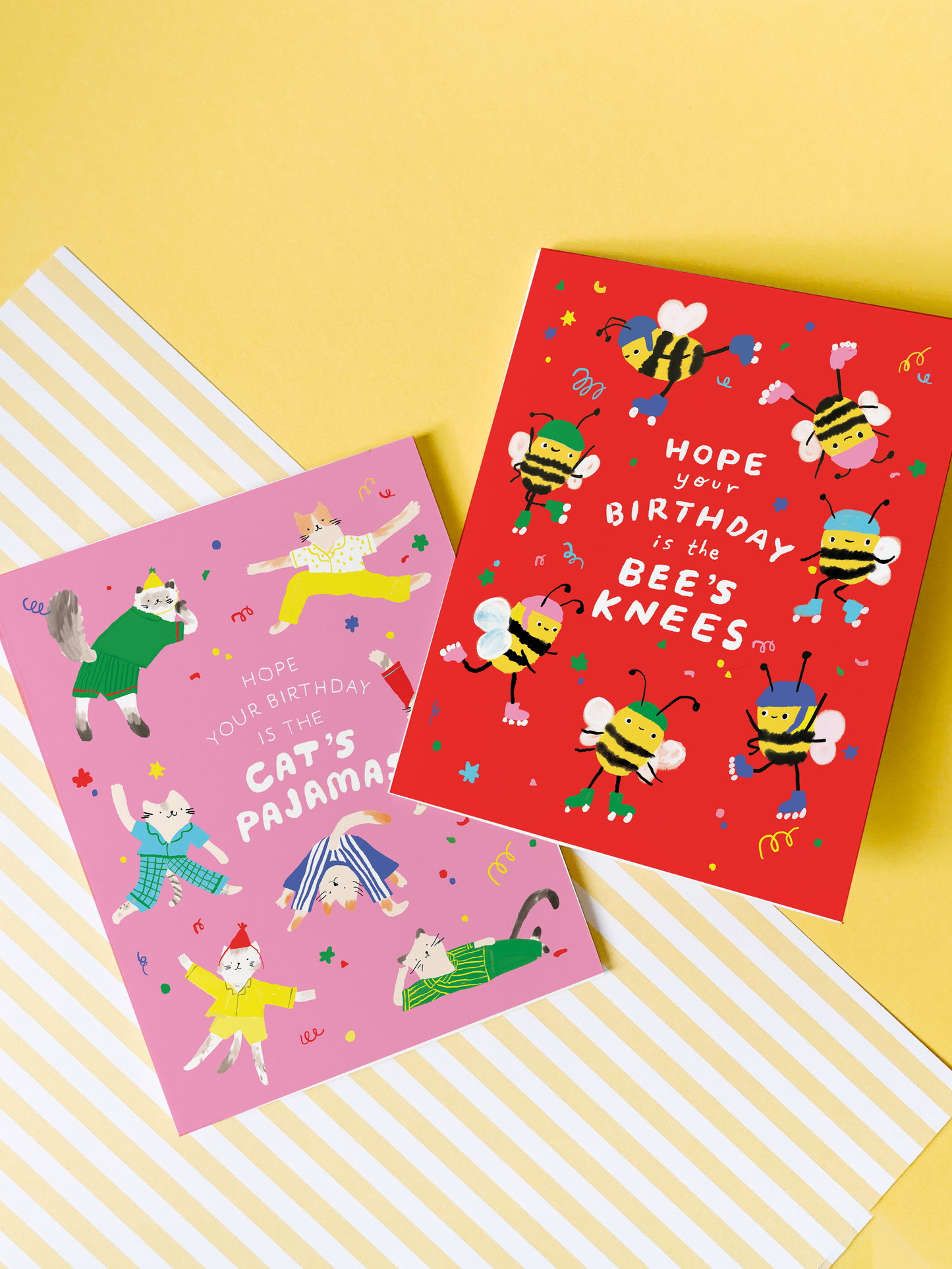 Karen Schipper - Cat's Pajamas Birthday - Cat Pun Birthday Card