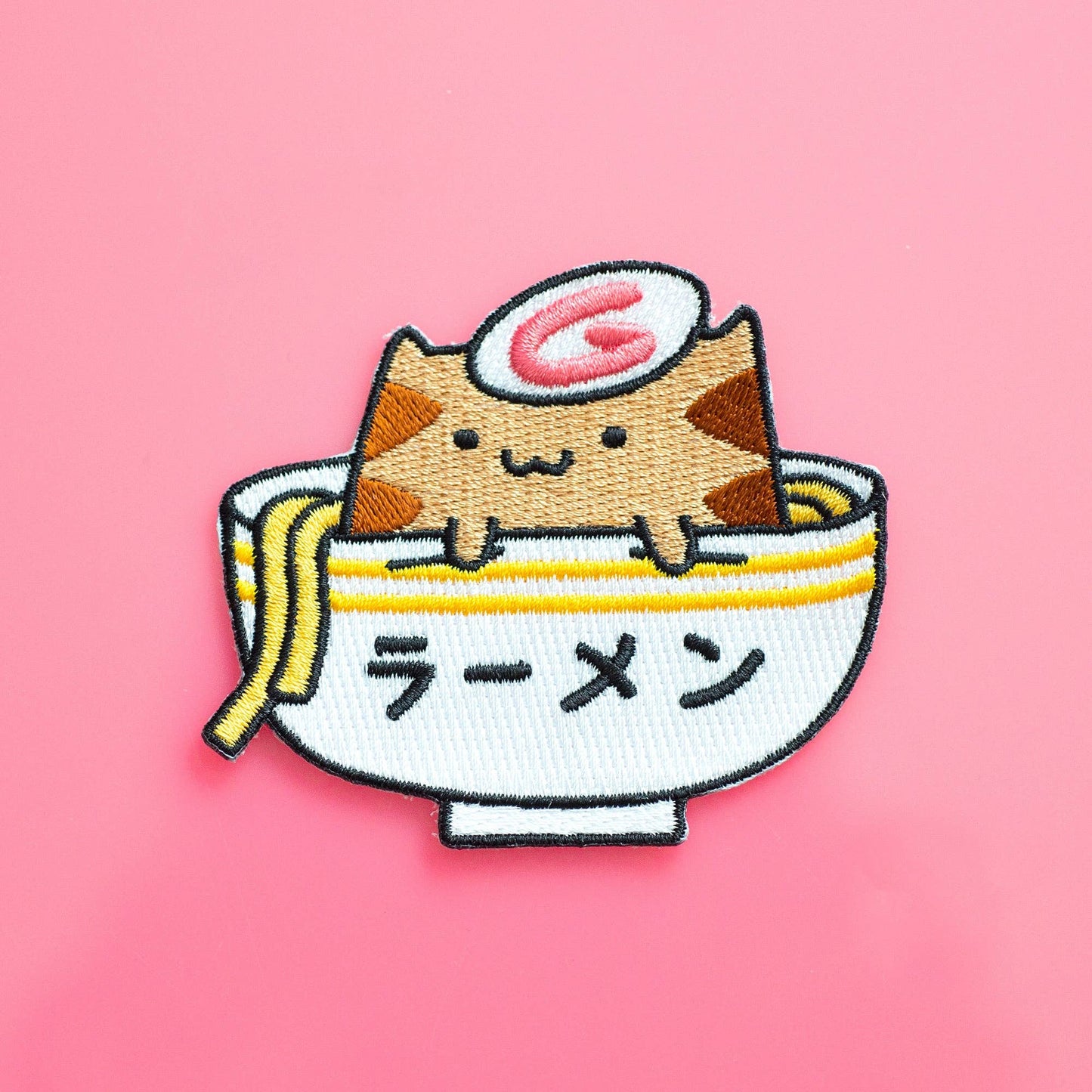 Ramen Cat Iron on patch