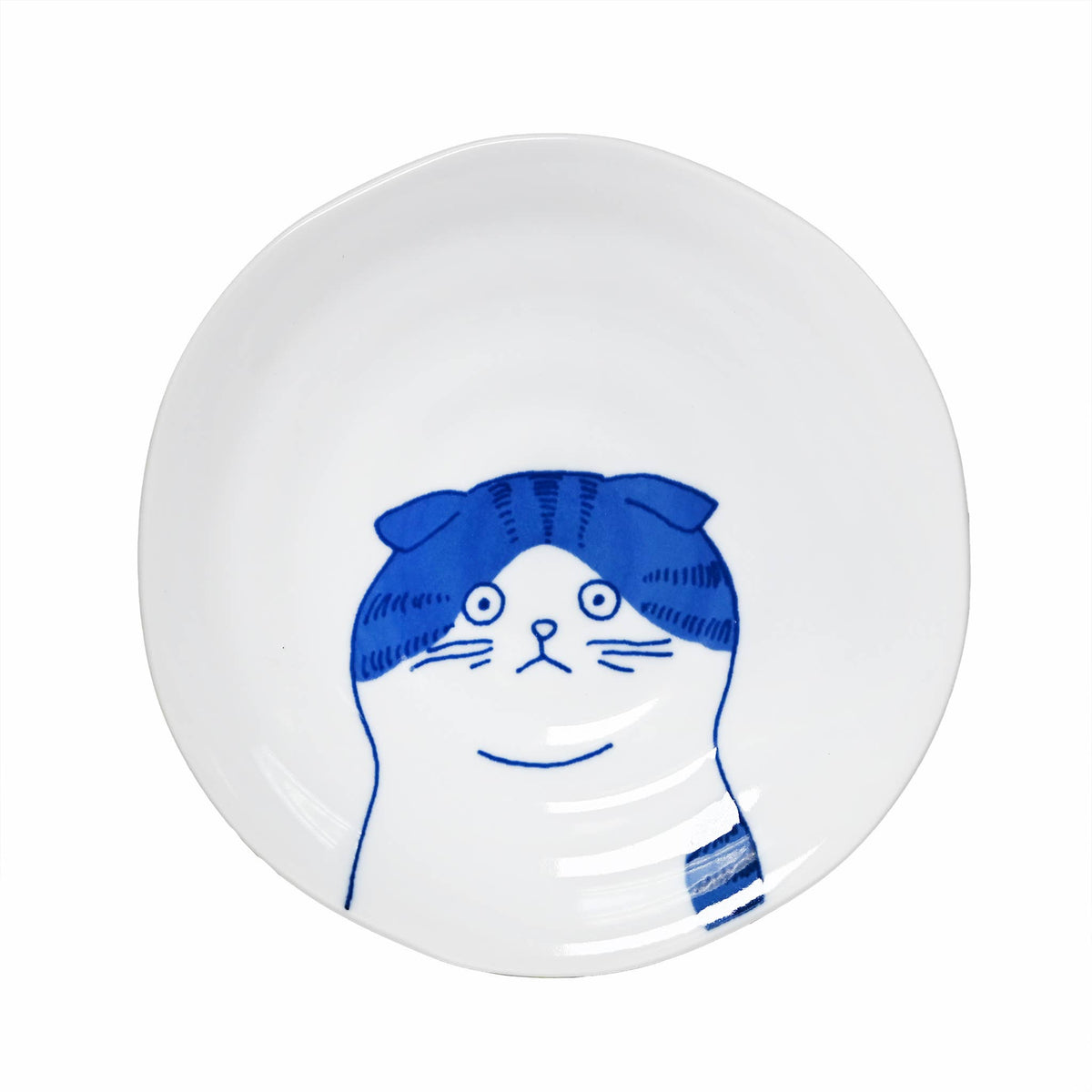 Shichita Japanese Ceramic Cat Plates