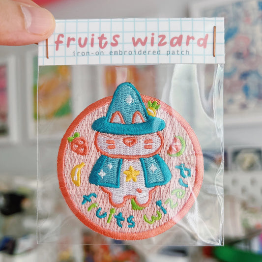 Fruit Wizard iron-on patch