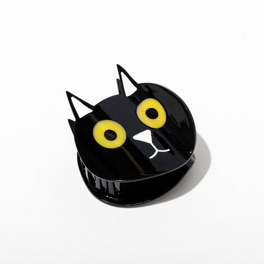 Cat Cellulose Acetate Hair Claw Clip