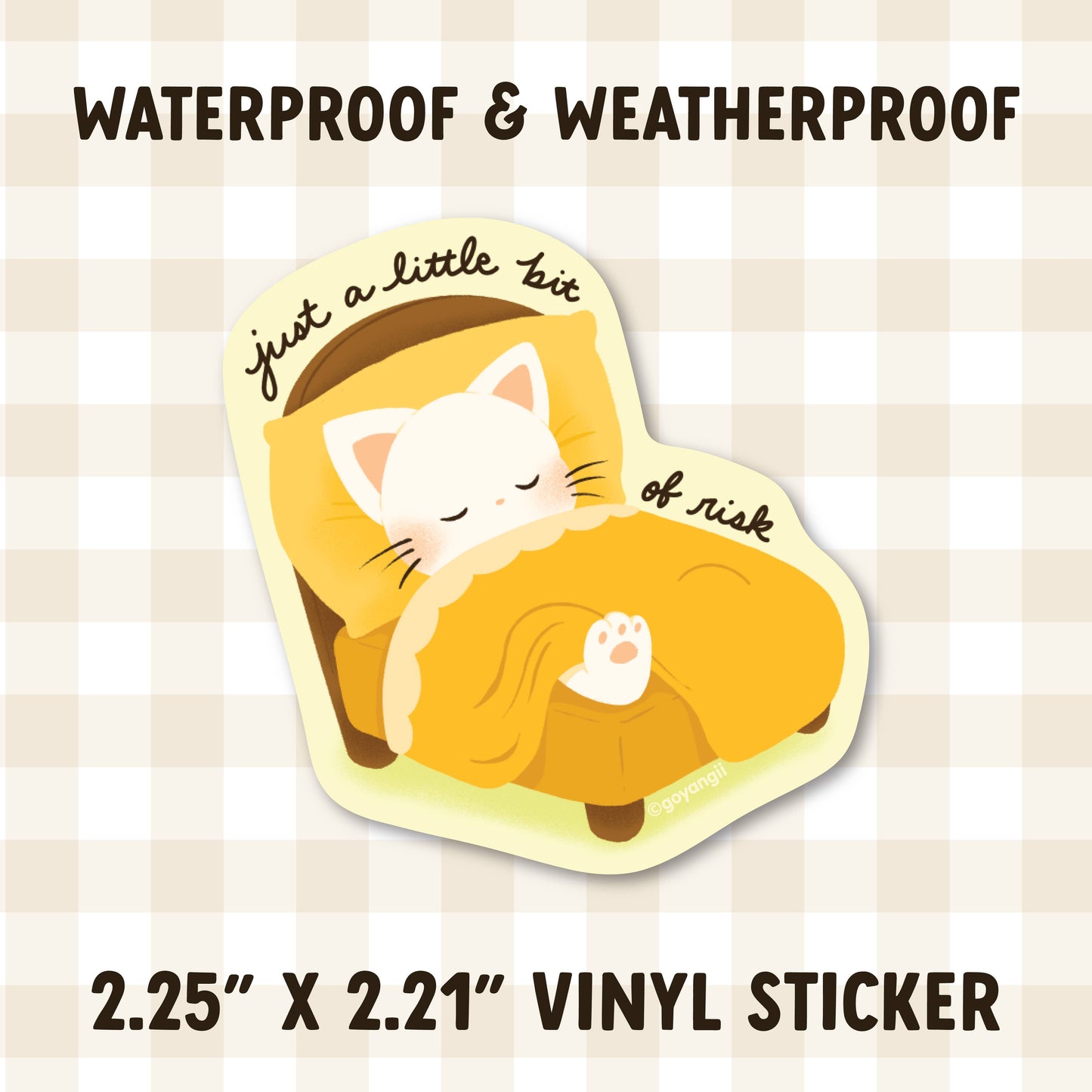 goyangii - Little Risky Waterproof Vinyl Sticker