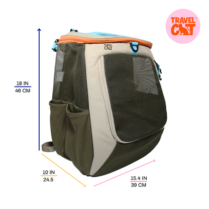 "The Navigator" Earth Convertible Cat Backpack - For Adventurous Cats and Humans